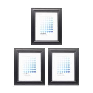 3PK Braz Siena Image Photo Document Display Frame 20x25cm Black