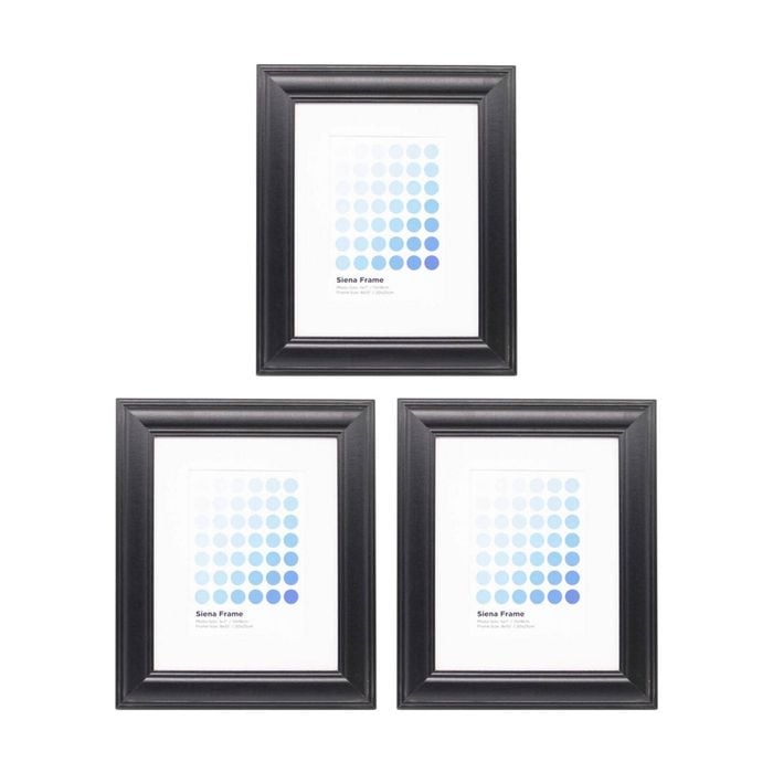 3PK Braz Siena Image Photo Document Display Frame 20x25cm Black