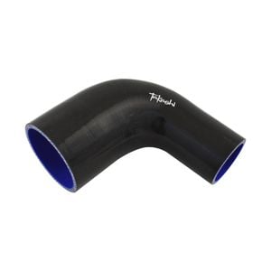 Takashi Silicone Hose Black 90 Degree Reducing Elbow 3" To 2" (76-51mm)