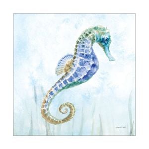 Artey | Undersea Seahorse Swimming II - Stretched Canvas - Stretched Canvas - 140 x 140cm