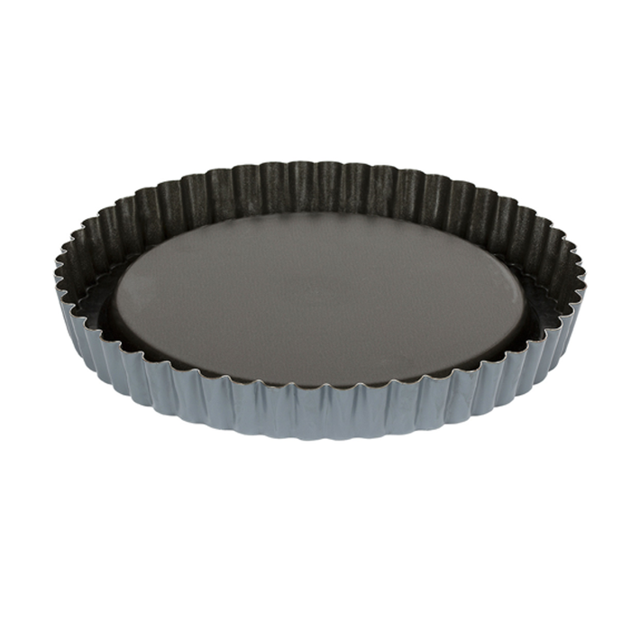 Matfer Bourgeat Exopan Fluted Tart Mould - 240mm, Non-Stick