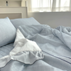 Saesom Double Blue Flua Snow Comforter Set Cool Lightweight Quilt Bedspread Bedding Coverlet