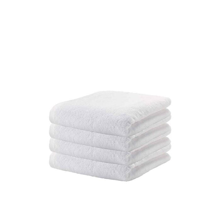 4 Pack - Luxury Egyptian Cotton Bath Sheet 100x150cm - White
