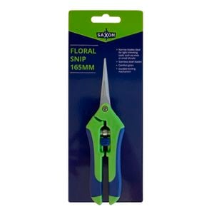 Saxon Soft Grip Floral Secateur Snips