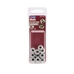 Zenith Serated Flange Nut M 6 Galv 10pk