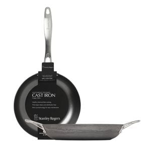 Stanley Rogers 2pc Lightweight Cast Iron Bundle Frypan 24cm + Cooks Pan 30cm