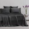 Bedding Co. Sheet Set 100% Mulberry Silk 22 Momme Dark Grey King