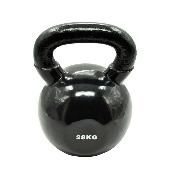 28kg Russian style Cast Iron Vinyl Kettlebell Weight