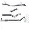 Ignite Exhausts Turbo Back For Toyota Landcruiser 79 Series V8 D/cab 3" No Cat With Pipe Raw Aluminised Steel