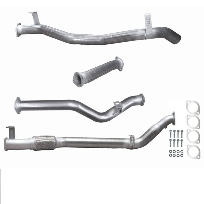 Ignite Exhausts Turbo Back For Toyota Landcruiser 79 Series V8 D/cab 3" No Cat With Pipe Raw Aluminised Steel