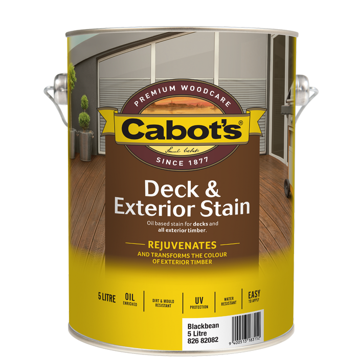 Cabot's 5L Charcoal Oil Based Deck and Exterior Stain