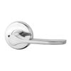 Lockwood 63mm Chrome Plate Velocity Saltbush Privacy Leverset