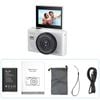 Digital Camera With 3.0 Flip Screen White