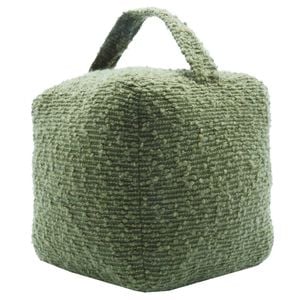 Astin Sinclair 14x14x14cm Green Boucle Door Stop