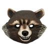 Marvel Rocket Raccoon Vacuform Mask with Painted Features for Guardians of the Galaxy - Brown Colour, ONE-SIZE