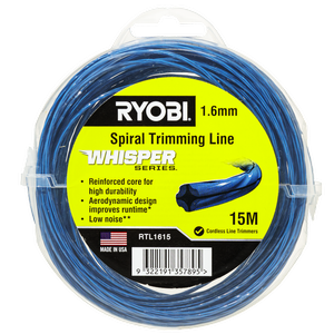 Ryobi 1.65mm x 15m Whisper Series Trimming Line