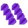 8x 3pc Target ID Pro Ultra No.6 Dart Flights Set - Purple
