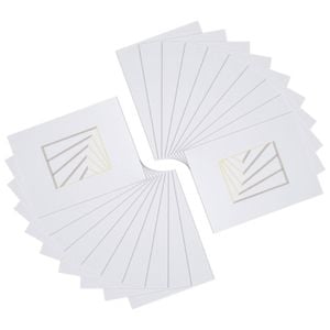 Nicola Spring A4 Frame Picture Mounts - for A5 (6" x 8") Image - Pack of 20