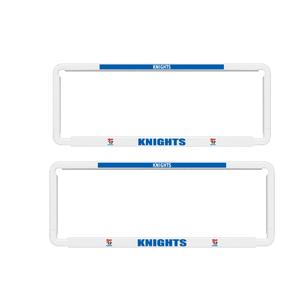2x OFFICIAL NRL Newcastle Knights Car Number Plate Frame Cover Surround