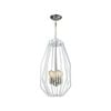 CLA Lighting GAMBA Wide/Narrow Angular Cage Pendant Light - Narrow White