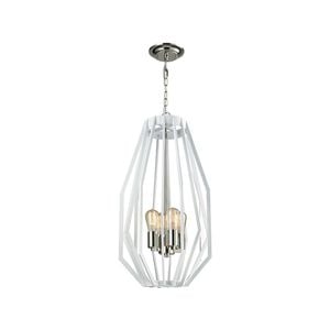 CLA Lighting GAMBA Wide/Narrow Angular Cage Pendant Light - Narrow White