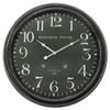 P&P Black Metal 63cm Kensington Station Wall Clock