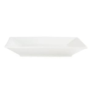 Olympia Whiteware Square Plates Wide Rim 250mm 6 Pack Porcelain Dinnerware Tableware