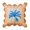 Kas Australia Luana Outdoor Cushion Palm Trees Canvas Neutral