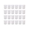 Argon Tableware Glass Jam Jars with White Lids - 150ml - Pack of 24