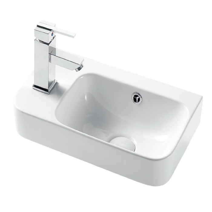 Azzurra 60 Series 450 Rectangle Wall Basin Left