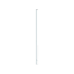 ProtectorAl 50 x 50 x 1800mm Pearl White Aluminium Pool and Garden In-Ground Fence Post with Cap