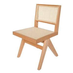 Sk Designer Living | Replica Pierre Jeanneret Chandigarh Dining Chair | Natural