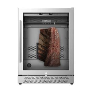 Caso 125l Dry Age Meat Cabinet Stainless Steel Uv Light Carbon Filter Silver