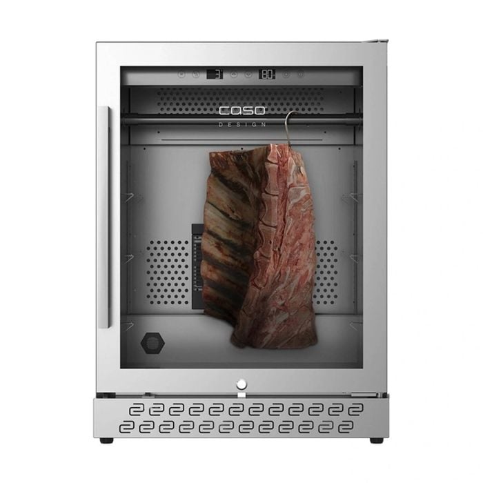 Caso 125l Dry Age Meat Cabinet Stainless Steel Uv Light Carbon Filter Silver