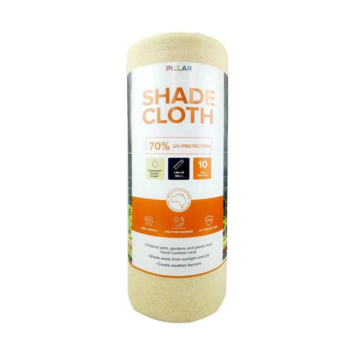 Pillar 1.83 x 10m Classic Cream 70% Shade Cloth