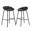 Oikiture 2x Bar Stools Barstool PU Leather