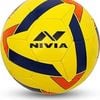 Nivia Super Synthetic Football (Yellow, Size 5) | Rubberized Moulded | Suitable for Hard Ground Without Grass | Training Ball |