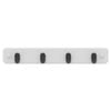 Mode 4 Black Hooks On White Board Key Rack