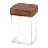Evelin Food Storage Canister Square With Lid 100x100x140mm Kitchen Pantry Storage