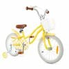 Costway 36cm Kids Bike Ride On Bicycle W/training Wheels Yellow