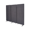 ZIP Acoustic Room Divider 3 Panel Set 1650x1830x28mm Graphite