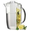 Serroni Fresco 4 in 1 Iced Fruit Infusion 2.7L Pitcher Drink Jug Container Clear