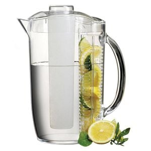 Serroni Fresco 4 in 1 Iced Fruit Infusion 2.7L Pitcher Drink Jug Container Clear