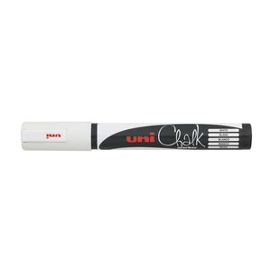 Uni Bullet Tip Chalk Marker 1.3mm (White)