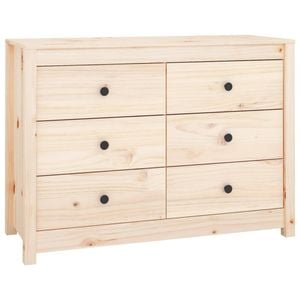 vidaXL Pine Side Cabinet Sideboard Highboard Cupboard Buffet Chest