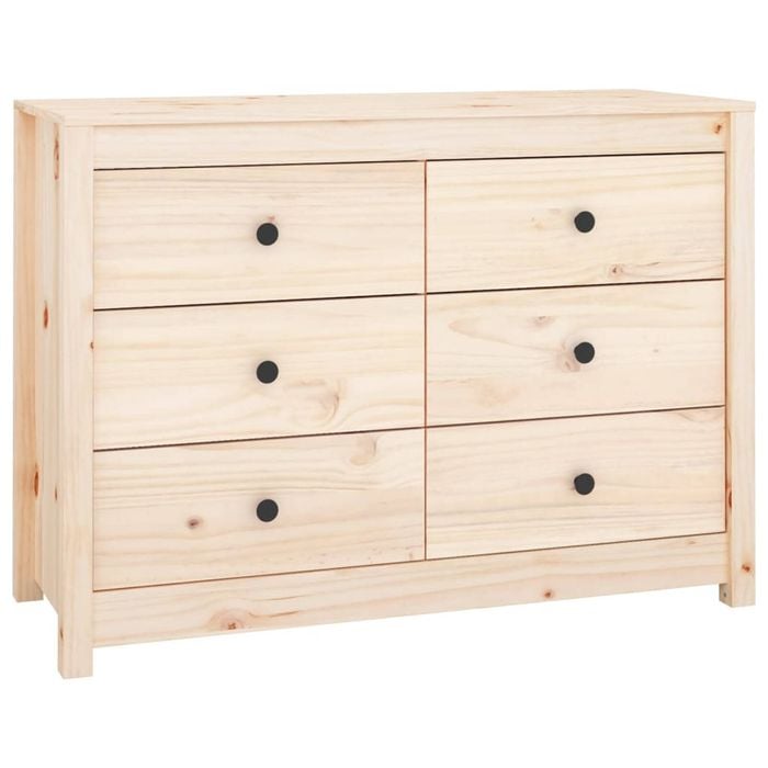 vidaXL Pine Side Cabinet Sideboard Highboard Cupboard Buffet Chest