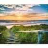 Beach at Sunset in New Zealand   Print 100% Australian Made 75 x 50cm  (Stretched)