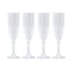 16pc Lemon & Lime Crystal Deco Plastic Reusable Champagne Flute 230ml