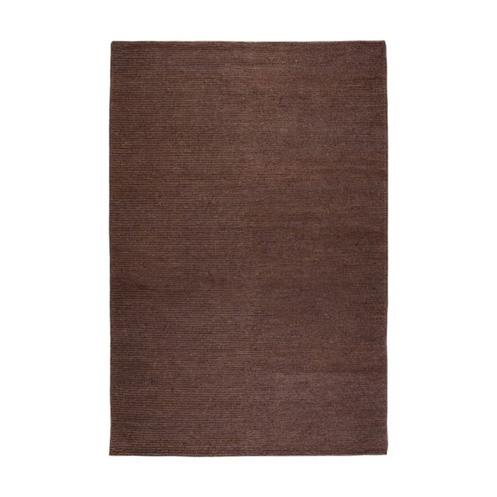 Colorscope jute twine contemporary indoor rug braided dark brown 365x460cm