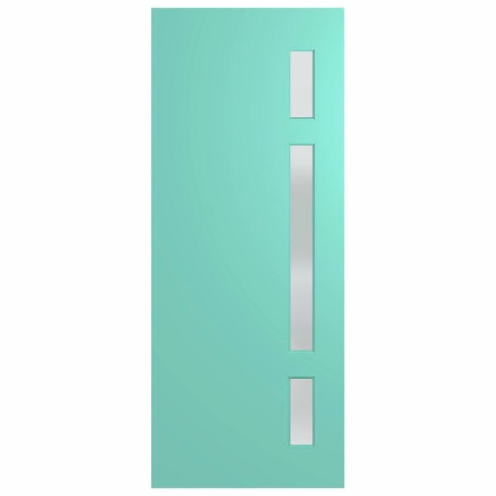 Hume 2340 x 820 x 40mm Entrance Door Newington Translucent Glass XN2